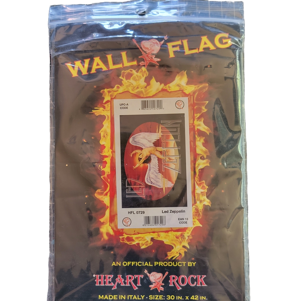Led Zeppelin Wall Flag - Black and Red